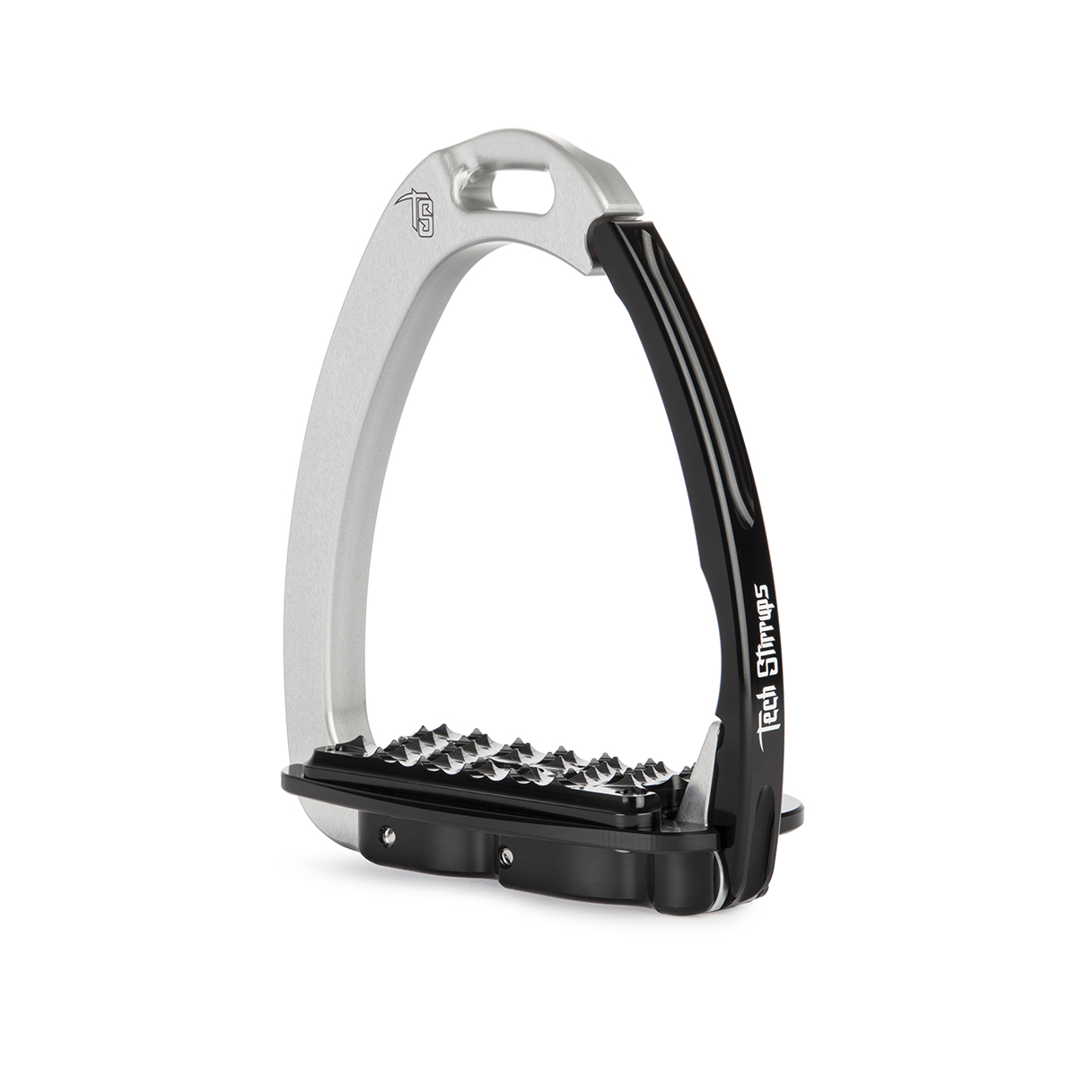 Veiligheidsbeugels Tech Stirrups Venice Evo Zilver-zwart, 12 cm in zilver/zwart