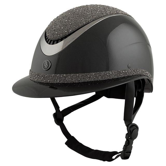 Veiligheidshelm BR Theta Plus Dazzling Glamourous Zwart-zwart