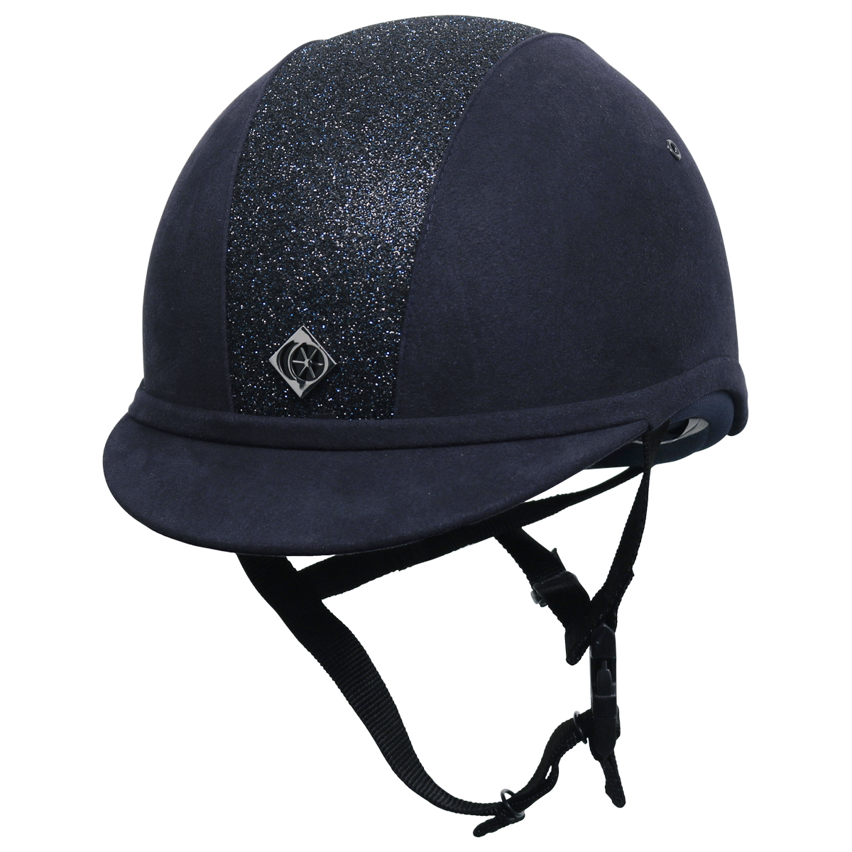 Veiligheidshelm Charles Owen Yr8 Sparkly Vg1 Donkerblauw, 55 cm in donkerblauw