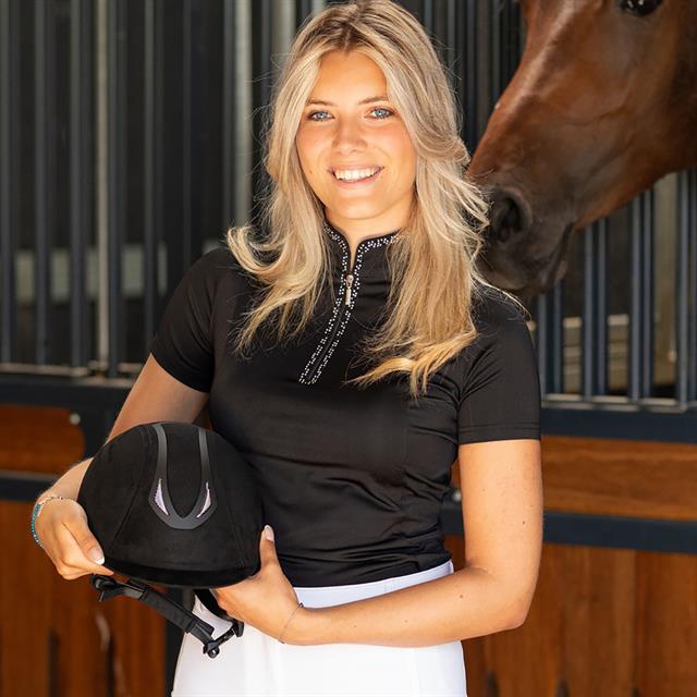 Veiligheidshelm Harry's Horse Pro F1 Micro Suède Zwart