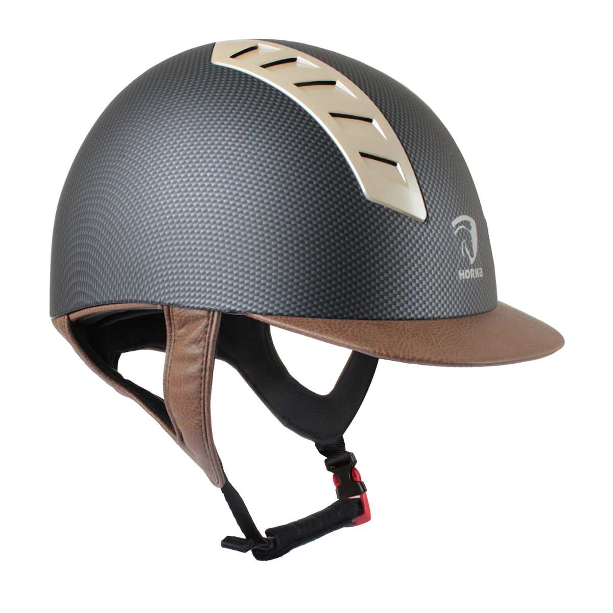 Veiligheidshelm Horka Arrow Carbon Bruin, 57 cm in bruin