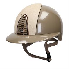 Veiligheidshelm KEP Italia Cromo 2.0 Diamond Taupe Suède Swarovski Lichtbruin