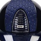 Veiligheidshelm KEP Italia Cromo 2.0 Polish Metal Milano Swarovski Polo Donkerblauw