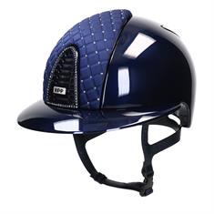 Veiligheidshelm KEP Italia Cromo 2.0 Polish Metal Milano Swarovski Polo Donkerblauw