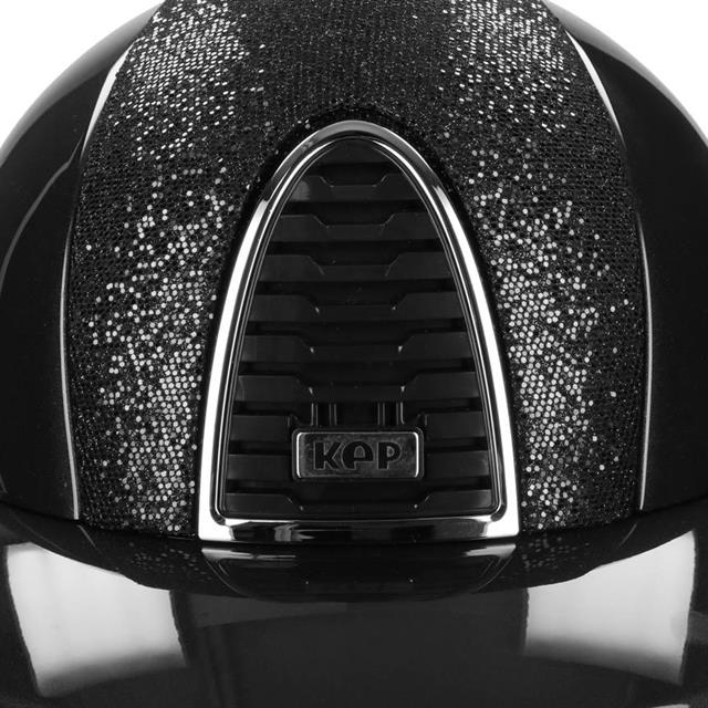 Veiligheidshelm KEP Italia Cromo 2.0 Shine Voorzijde Glitter Polo Zwart