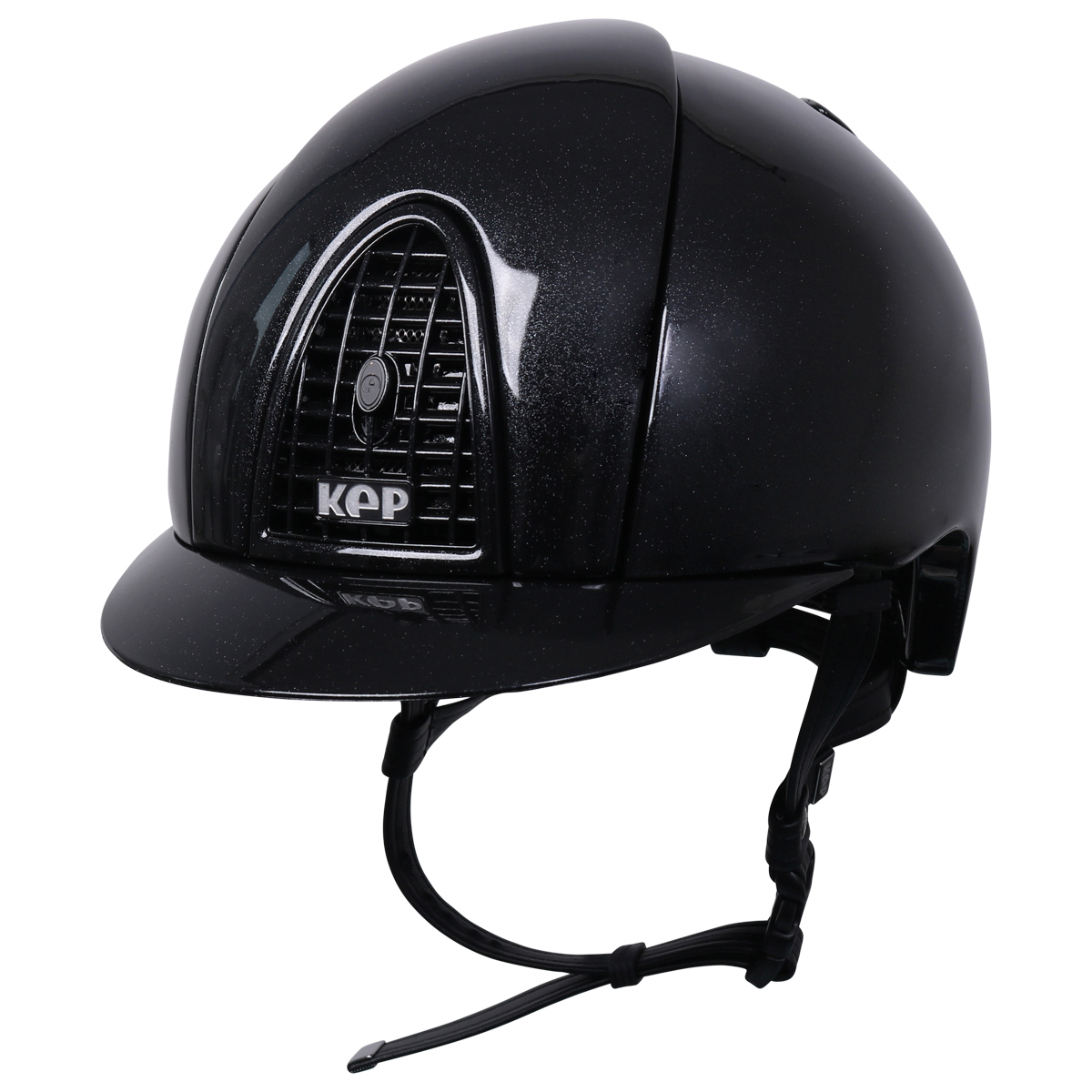Veiligheidshelm Kep Italia Cromo Metal Diamond Black Zwart, M in zwart