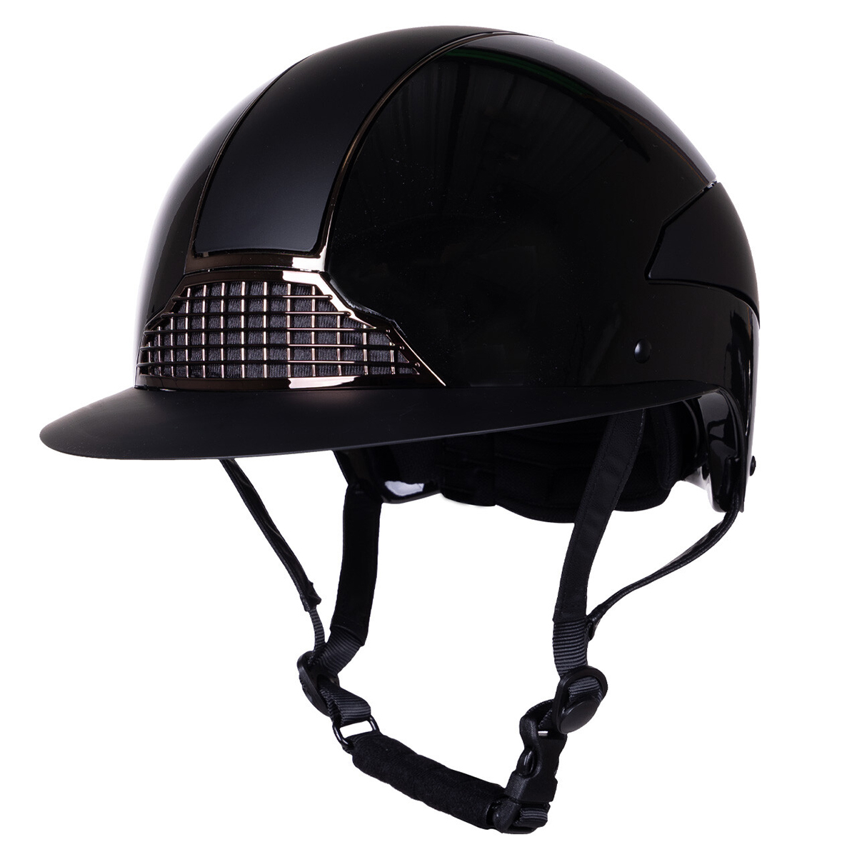 Veiligheidshelm Qhp Miami Polo Visor Zwart, 51-55 cm in zwart