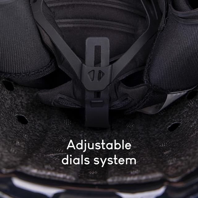 Veiligheidshelm QHP Ohio Polo Visor Zwart