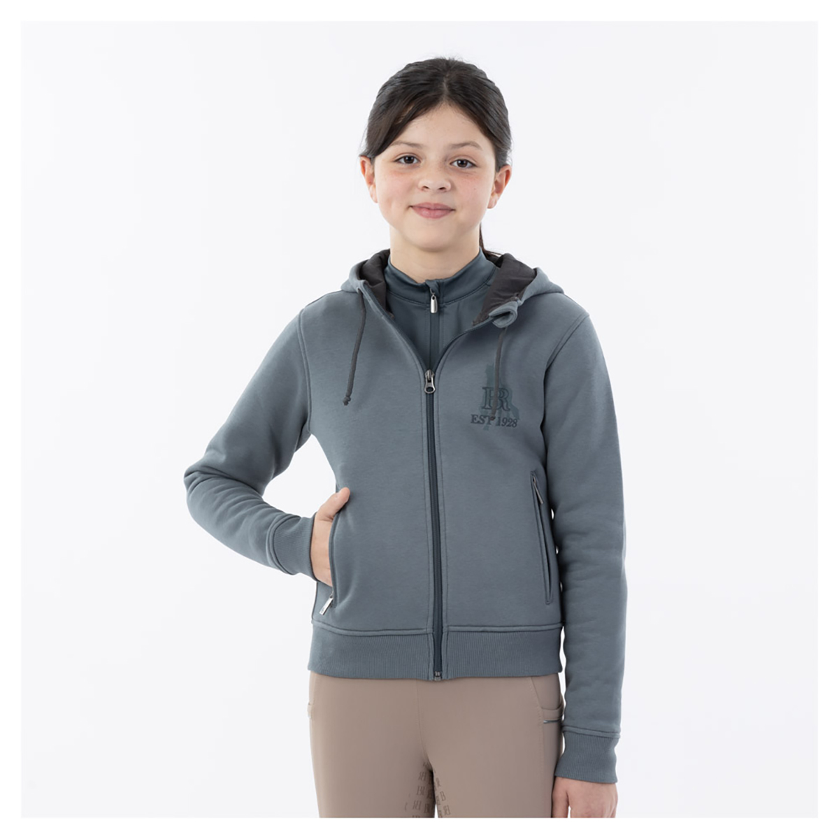 Hoodie Delia Dark Slate - 152 | Winterkleding ruiter
