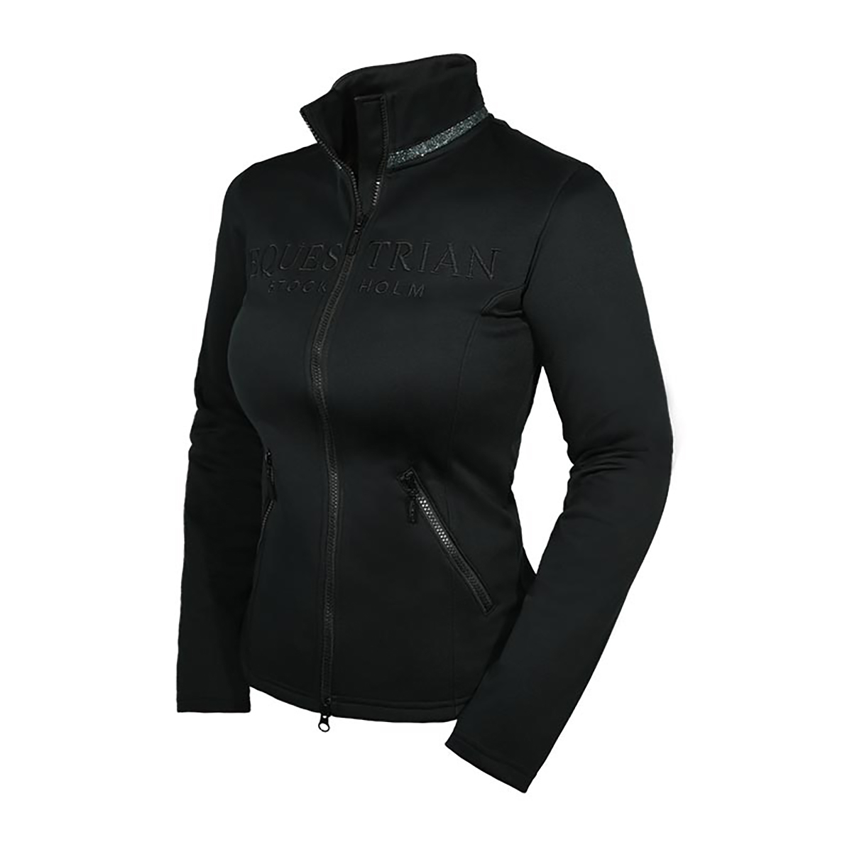 Equestrian Stockholm Vest Northern Light Glimmer Zwart-zilver - xs