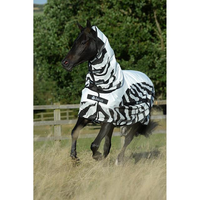 Vliegendeken Bucas Buzz-Off Rain Zebra With Neck Zebra