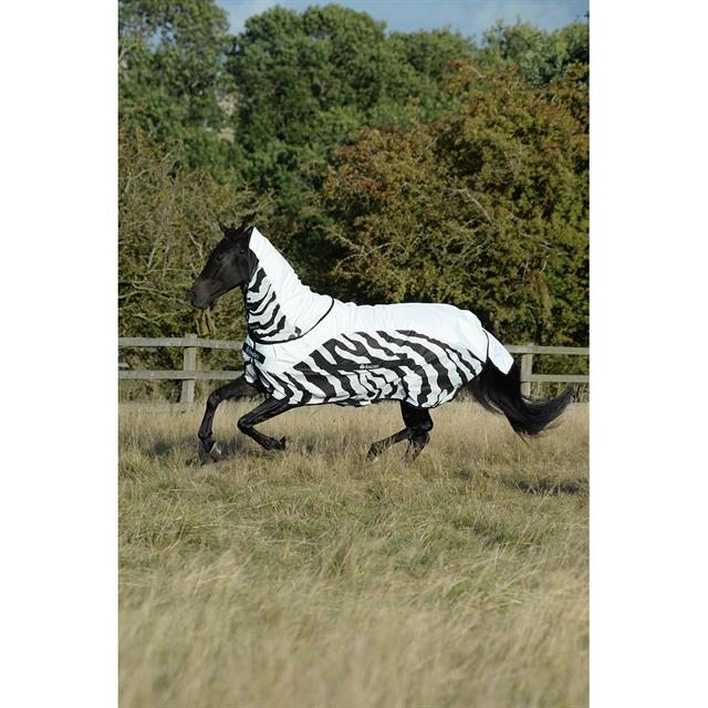 Vliegendeken Bucas Buzz-Off Rain Zebra With Neck Zebra