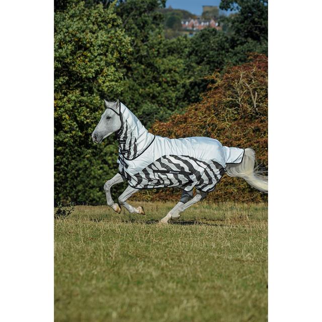 Vliegendeken Bucas Buzz-Off Rain Zebra With Neck Zebra