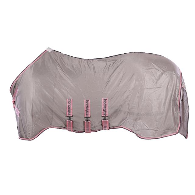 Vliegendeken HORSEGEAR HGProtect Lichtgrijs-roze