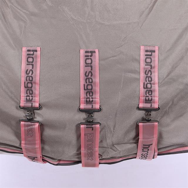 Vliegendeken HORSEGEAR HGProtect Lichtgrijs-roze