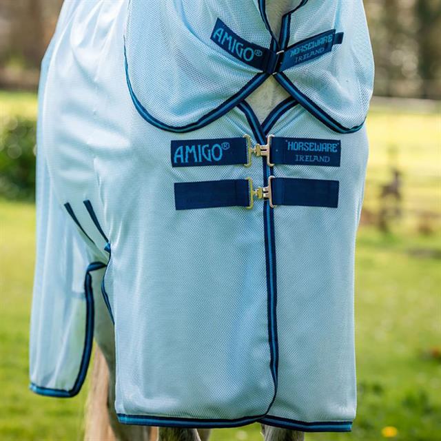 Vliegendeken Horseware Amigo Bug Buster Plus Blauw