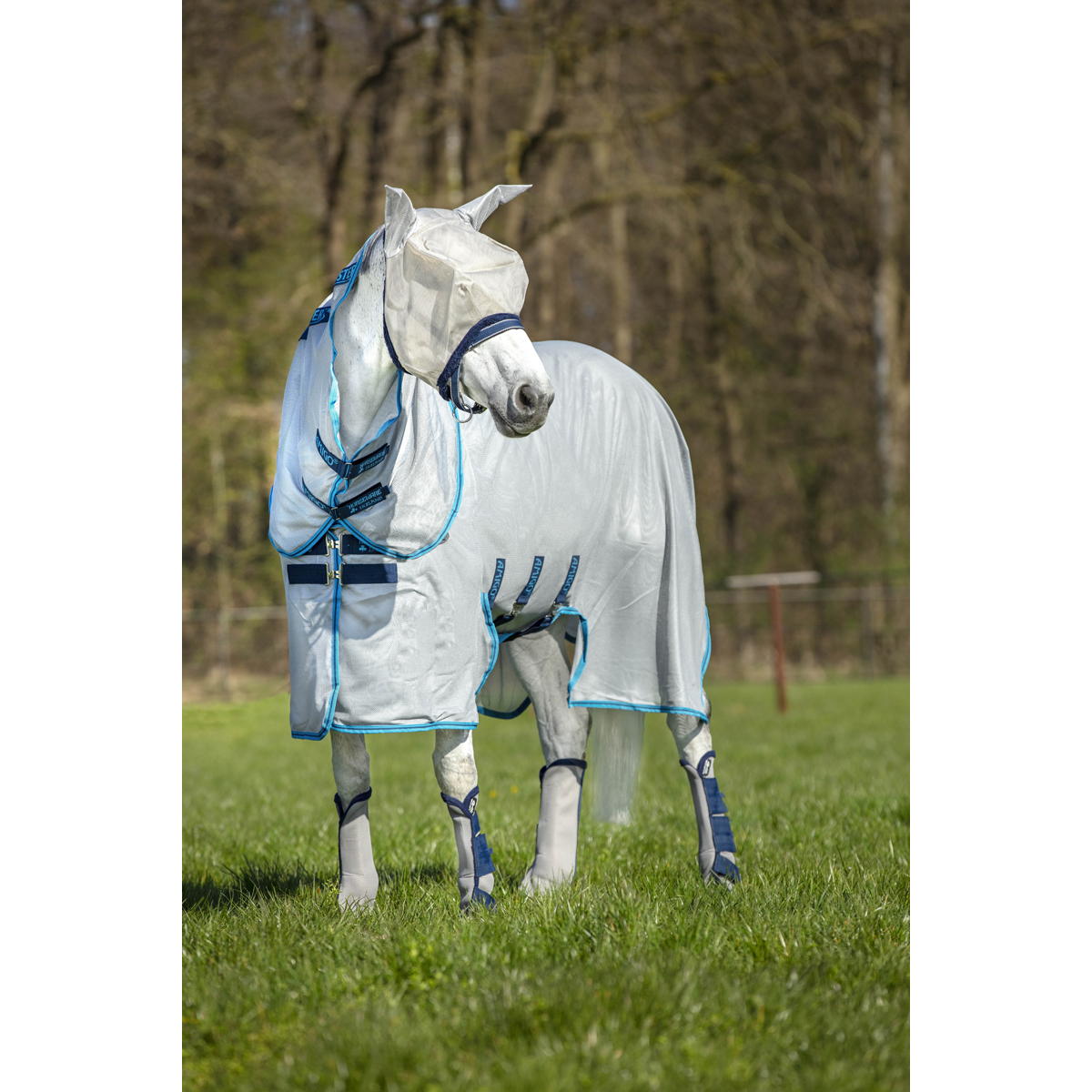 Vliegendeken Horseware Buster Zilver-blauw - Epplejeck