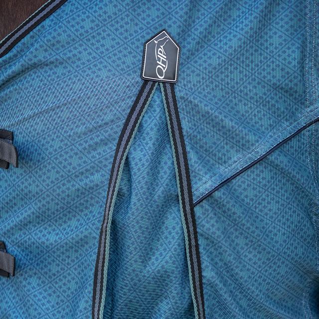 Vliegendeken Met Nek En Masker QHP Darkturquoise