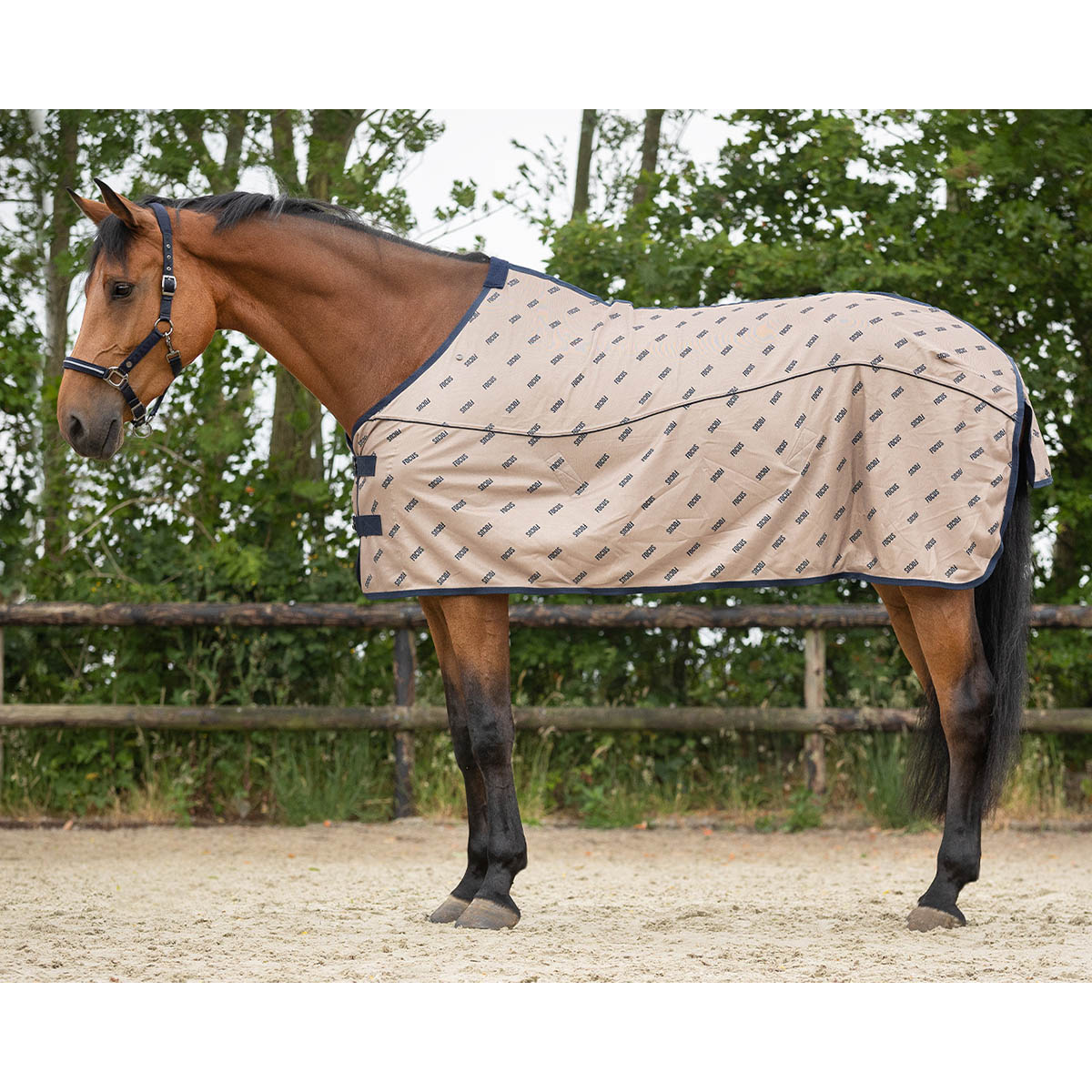 QHP Vliegendeken Summer focus - maat 145/195 - taupe