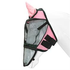 Vliegenmasker Horsegear Afneembare Neusflap Roze