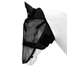 Vliegenmasker Horsegear Afneembare Neusflap Zwart