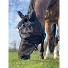 Vliegenmasker HORSEGEAR HGAfneembare Neusflap Zwart