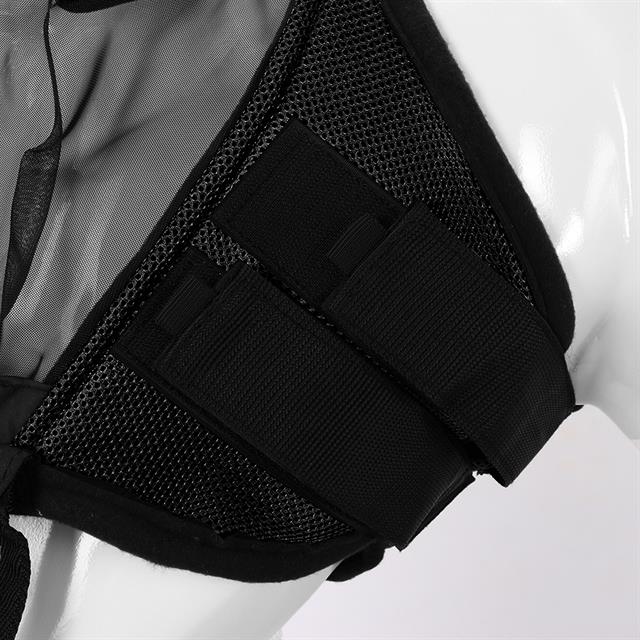 Vliegenmasker HORSEGEAR HGAfneembare Neusflap Zwart