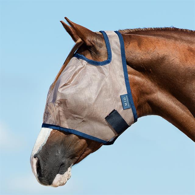 Vliegenmasker Horseware Mio No Ears Brons-blauw