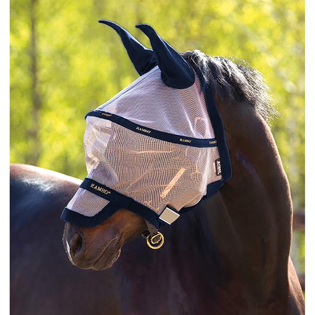 Vliegenmasker Horseware Rambo Plus Zilver-blauw