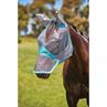 Vliegenmasker WeatherBeeta ComFiTec Deluxe Fine Mesh Met Oren & Neus Grijs-turquoise