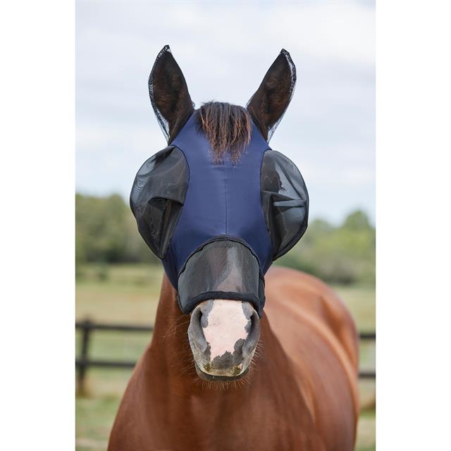 Vliegenmasker WeatherBeeta ComFiTec Luxe Bug Eye Met Oren & Neus Donkerblauw-zwart