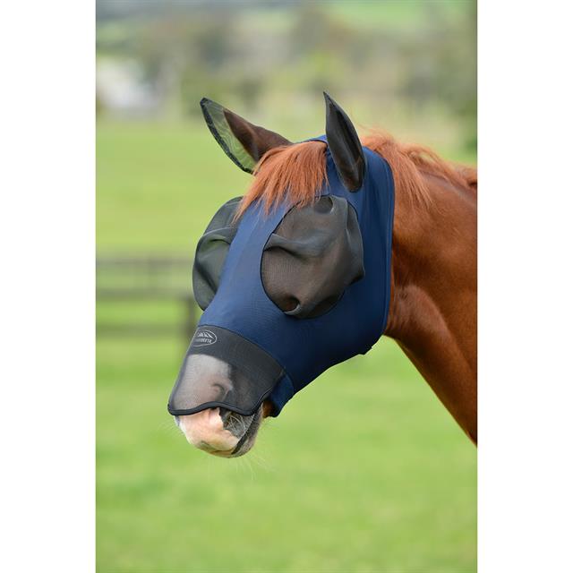 Vliegenmasker WeatherBeeta ComFiTec Luxe Bug Eye Met Oren & Neus Donkerblauw-zwart