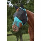 Vliegenmasker WeatherBeeta Deluxe Fine Ears&Tassels Zwart-turquoise