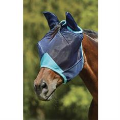 Vliegenmasker WeatherBeeta Deluxe Fine With Ears Donkerblauw-turquoise