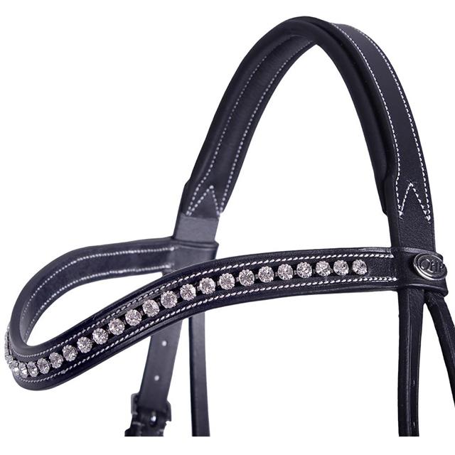 Voorbrenghoofdstel QHP Luxe Zwart
