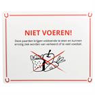 Weidebord Niet Voeren 