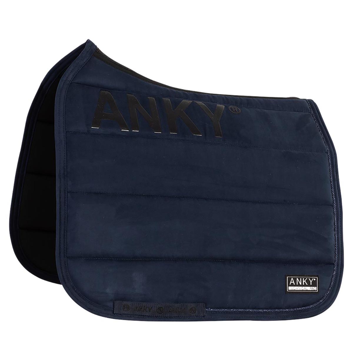 Zadeldek Anky Anatomic Tech Donkerblauw, Dressuur paard in donkerblauw