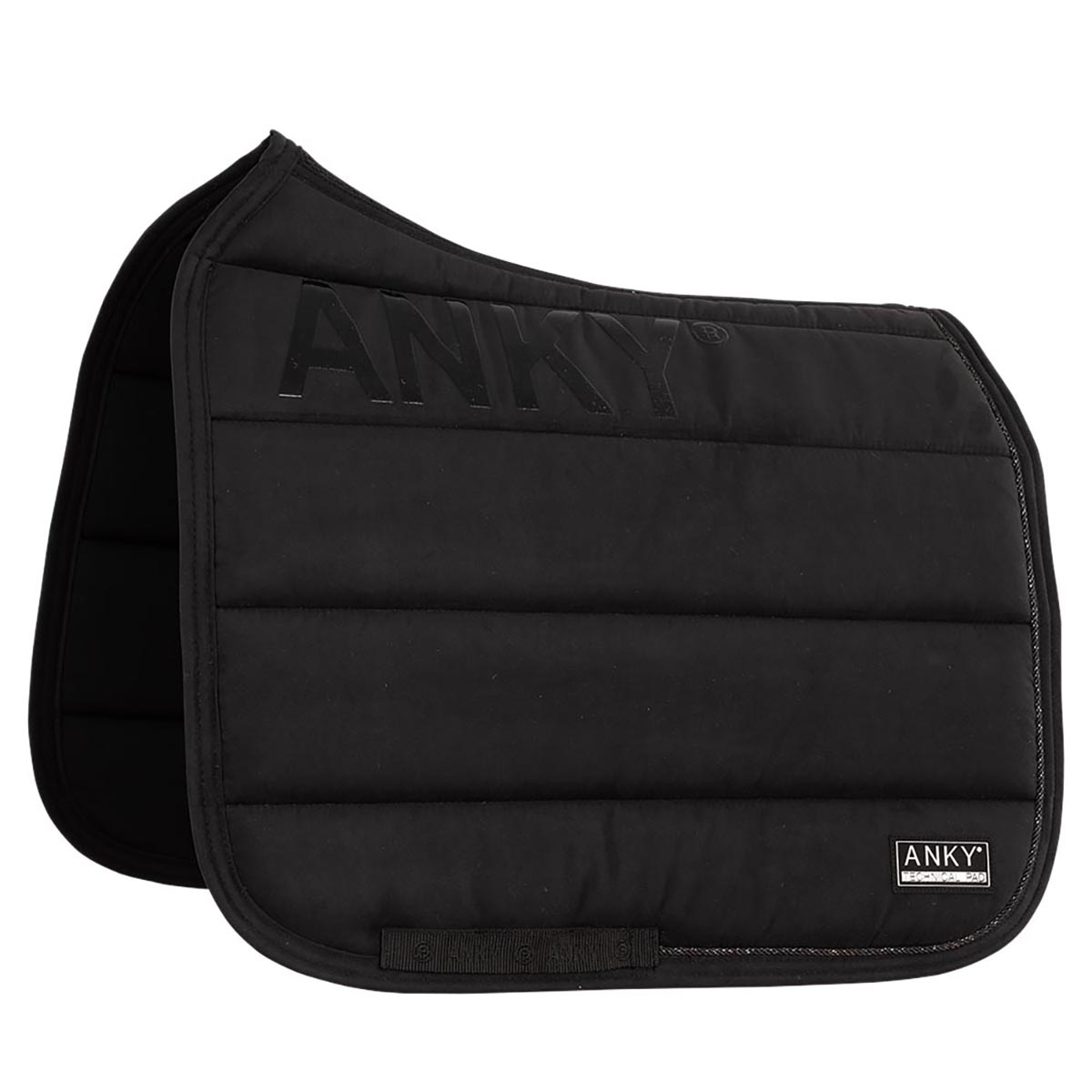 Zadeldek Anky Anatomic Tech Zwart, Dressuur paard in zwart