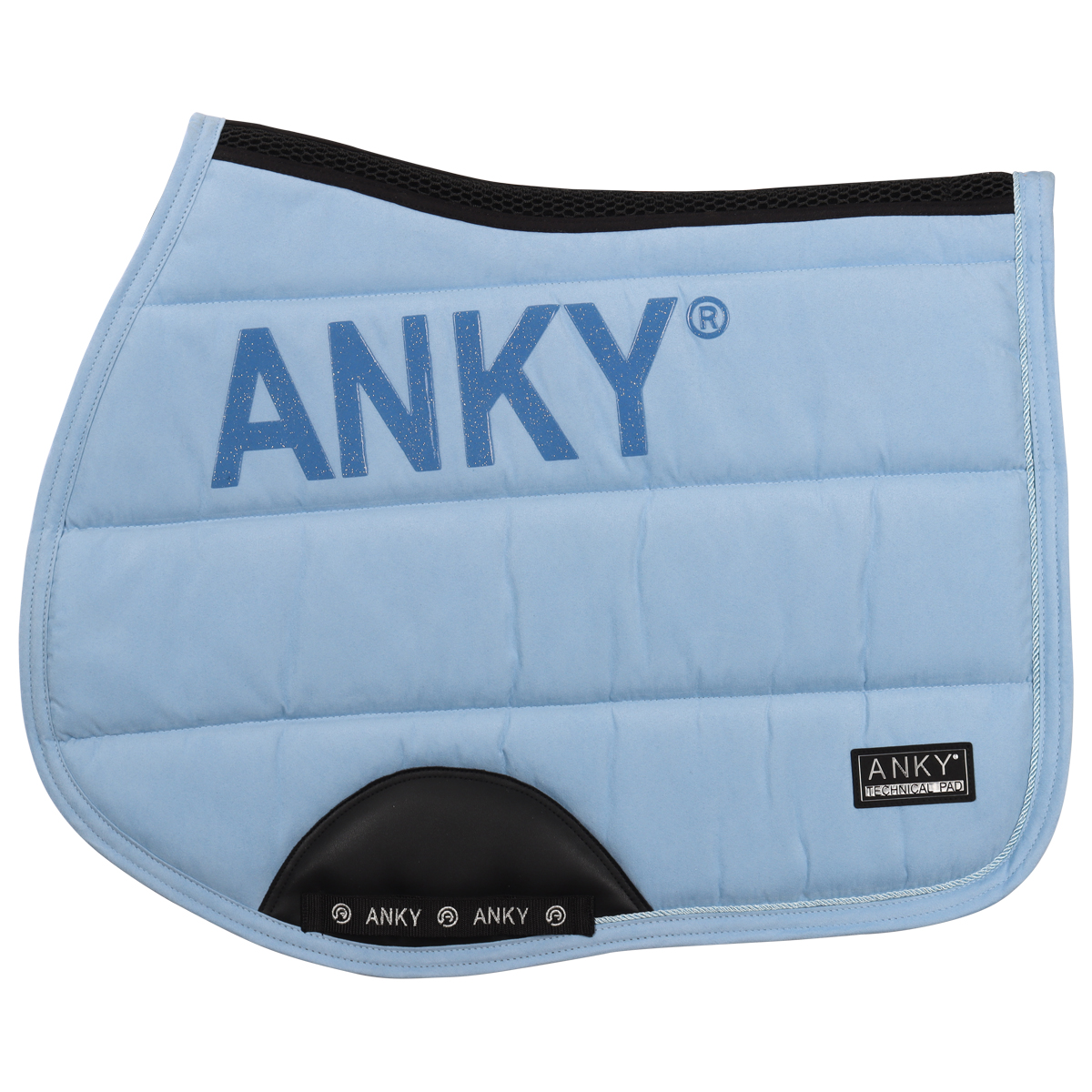 Zadeldek Anky Jump Lichtblauw, Springen paard in lichtblauw