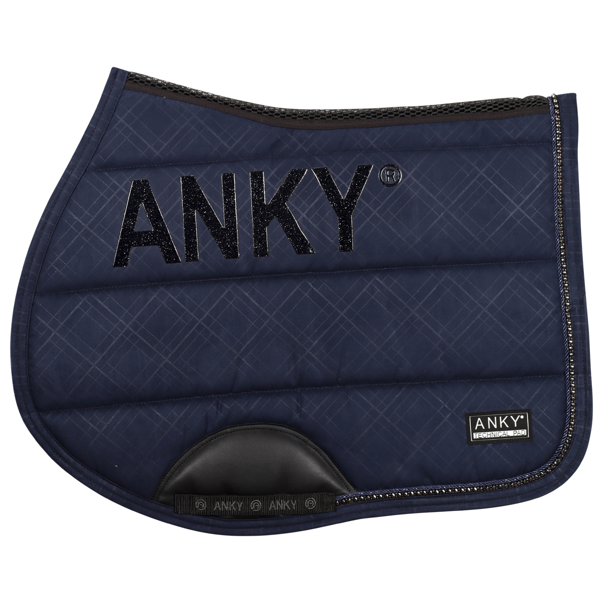 Zadeldek Anky Jump Studs Donkerblauw, Springen paard in donkerblauw