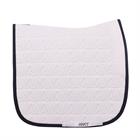 Zadeldek ANKY Twill Dressage Wit-donkerblauw