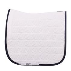 Zadeldek ANKY Twill Dressage Wit-donkerblauw