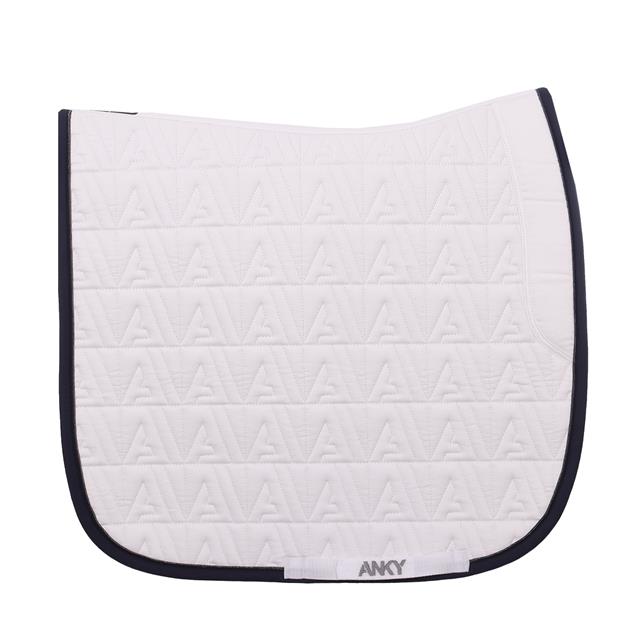 Zadeldek ANKY Twill Dressage Wit-donkerblauw