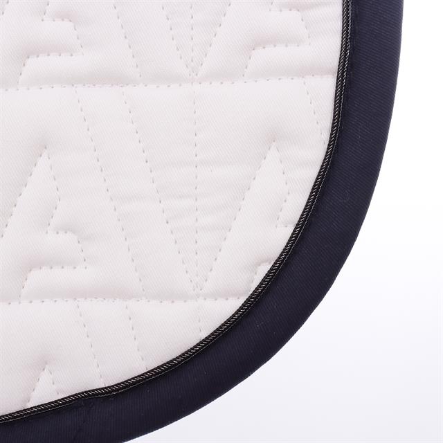 Zadeldek ANKY Twill Dressage Wit-donkerblauw