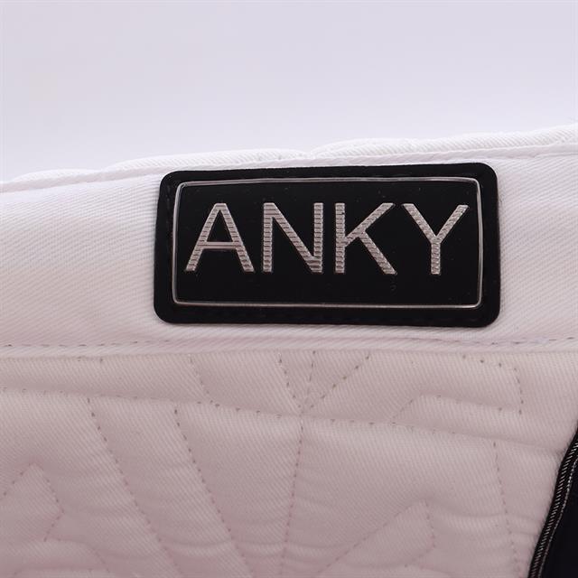 Zadeldek ANKY Twill Dressage Wit-donkerblauw