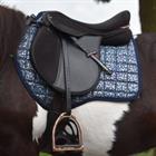 Zadeldek Epplejeck EJLimited Edition Leopard Donkerblauw