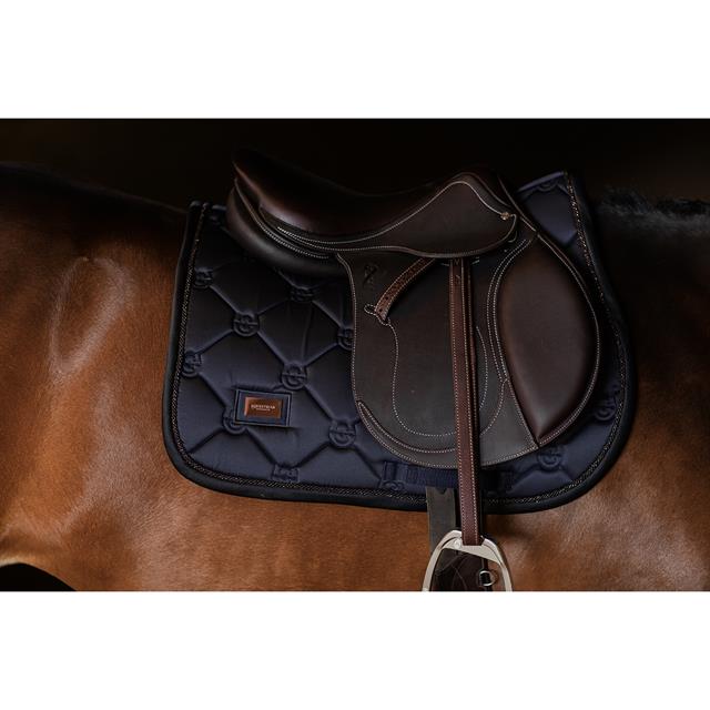 Zadeldek Equestrian Stockholm Dark Ocean Springen Donkerblauw-donkergrijs