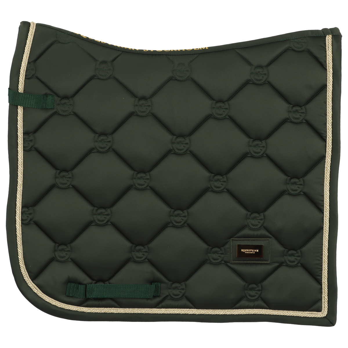 Zadeldek Equestrian Stockholm Forest Green Groen, Dressuur paard in groen