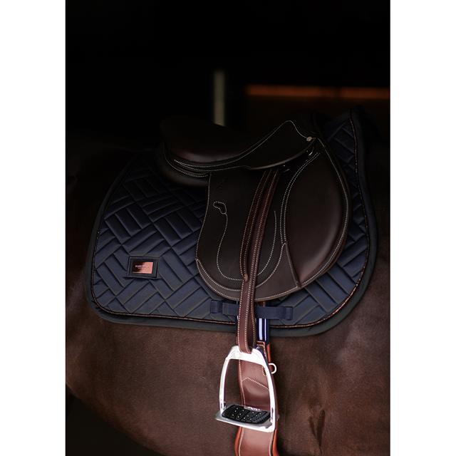 Zadeldek Equestrian Stockholm Modern Dark Ocean Springen Donkerblauw-donkergrijs