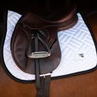 Zadeldek Equestrian Stockholm Modern White Black Edition Wit-zwart